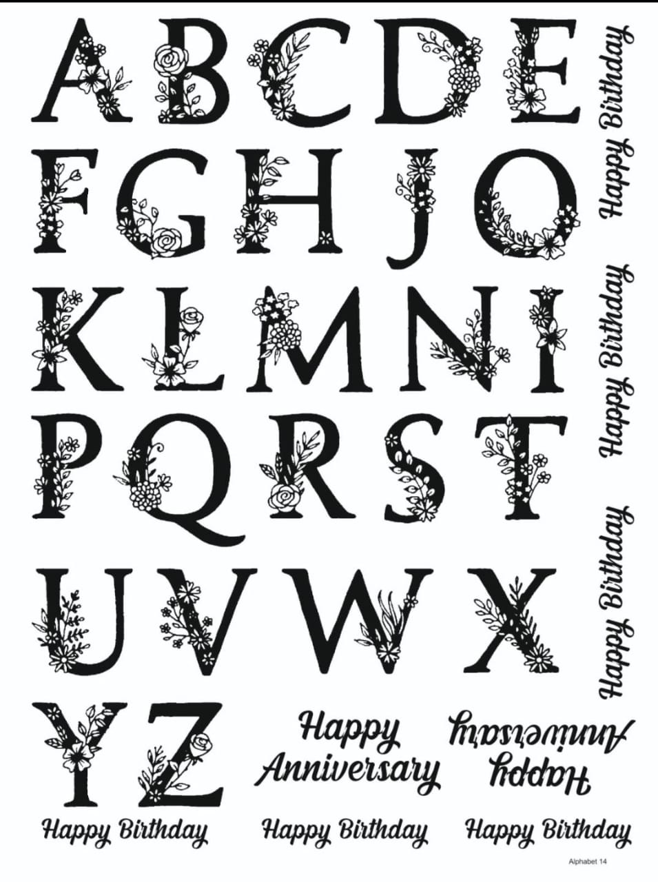 ALPHABET 14 RESIN STICKER