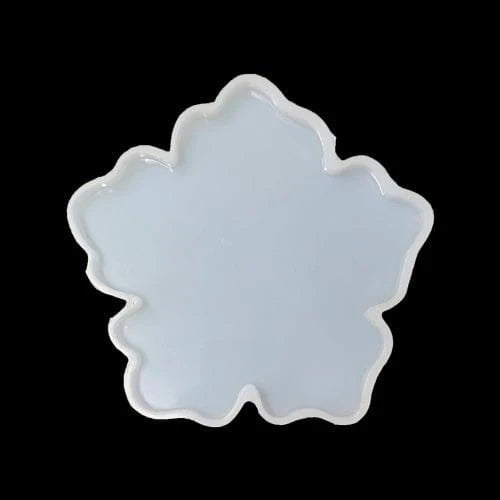 5 Kali Plain Flower Coaster Mould  URP127-RM