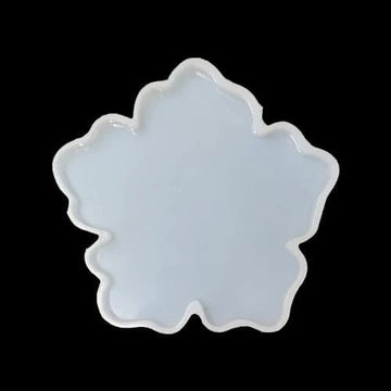 5 Kali Plain Flower Coaster Mould  URP127-RM