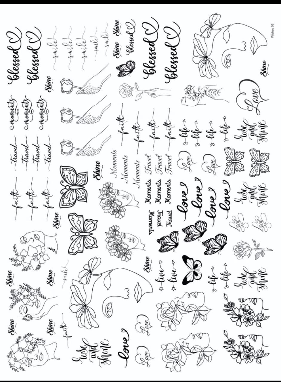 WISHES 03 RESIN STICKER