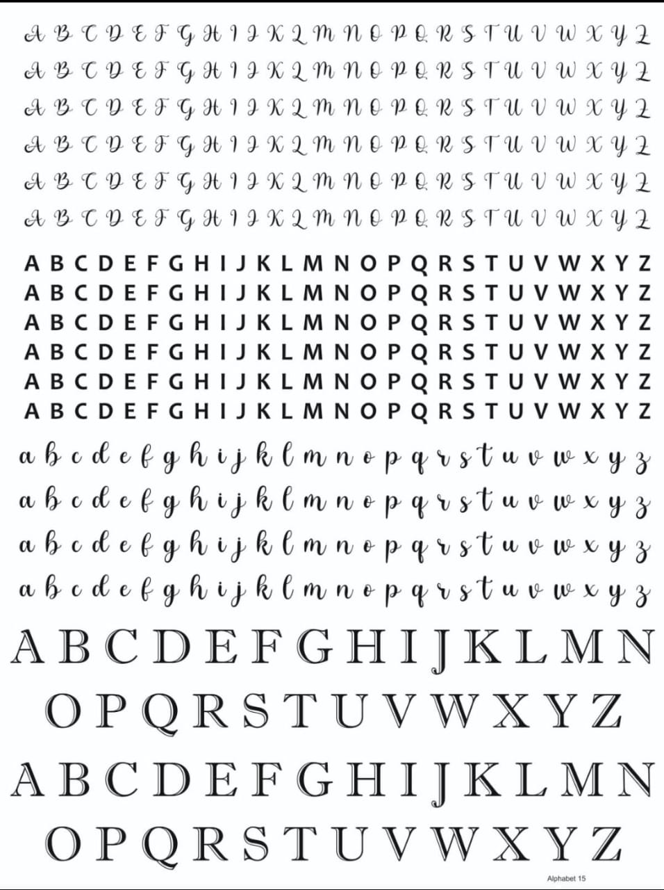 ALPHABET 15 RESIN STICKER