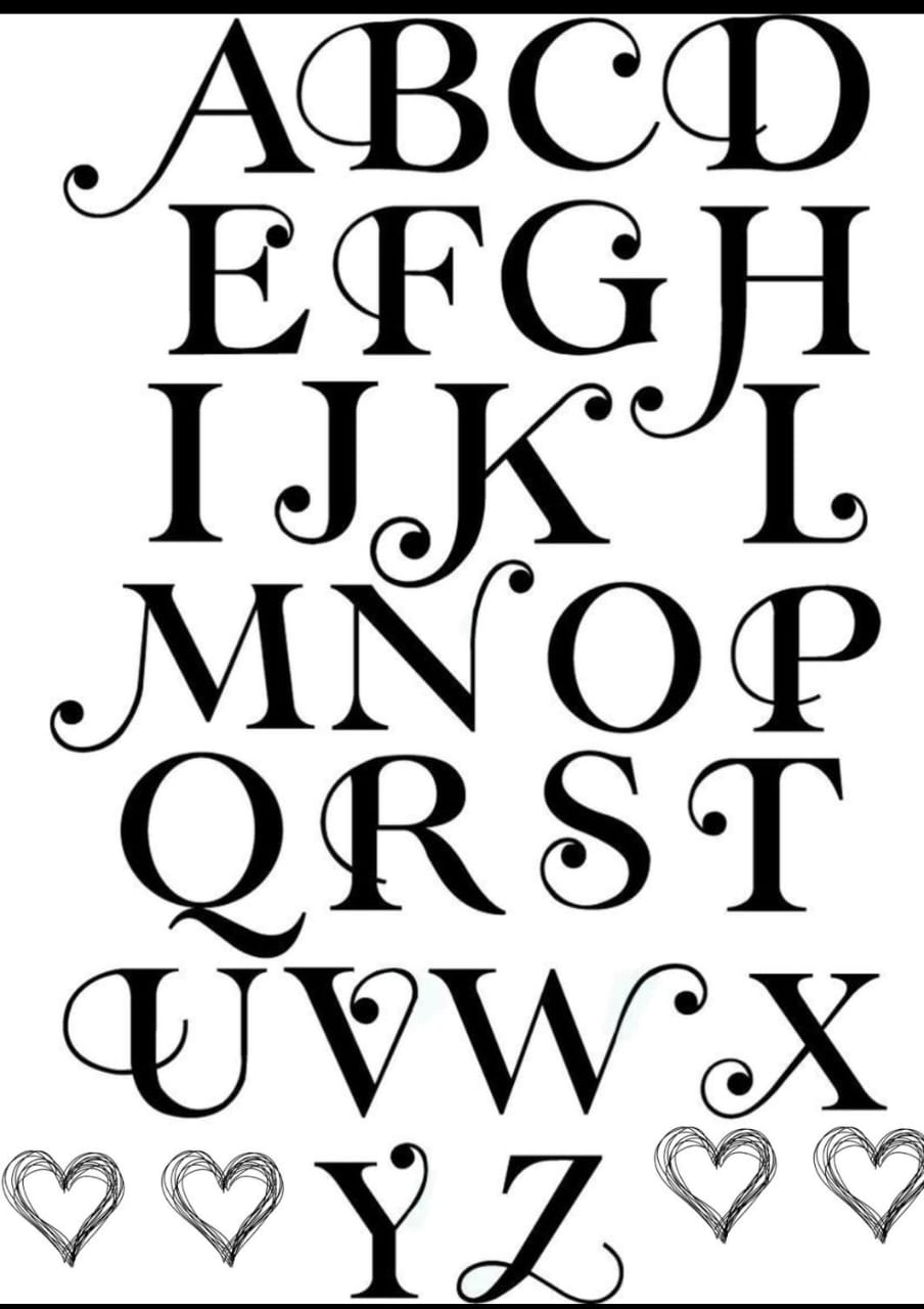 ALPHABET 25 RESIN STICKER