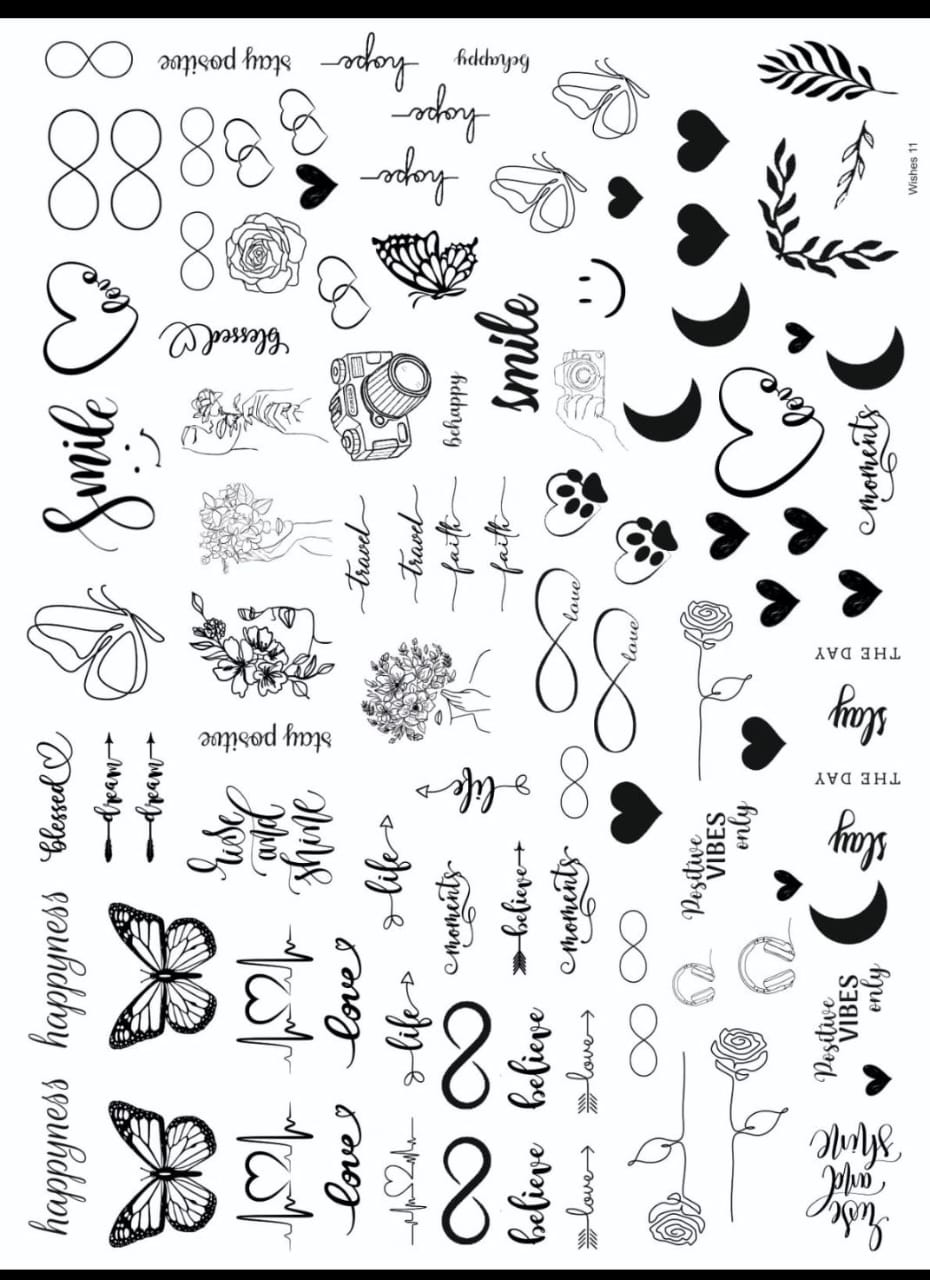 WISHES 11 RESIN STICKER