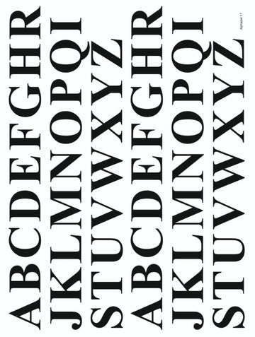 ALPHABET 17 RESIN STICKER