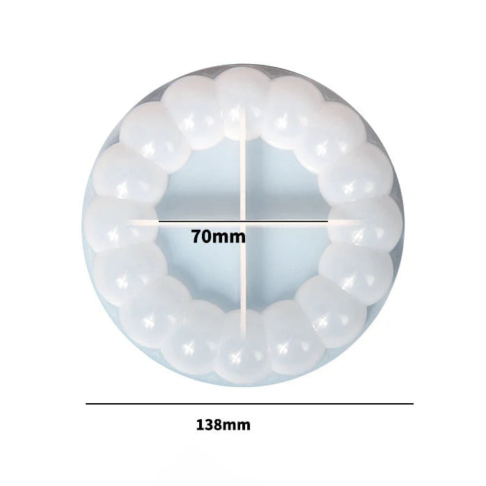 5.5" BUBBLE EDGE COASTER MOULD 84305/SM0281