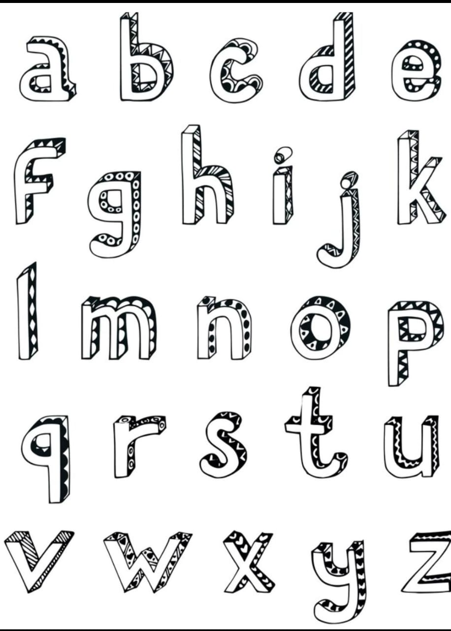 ALPHABET 27 RESIN STCKER