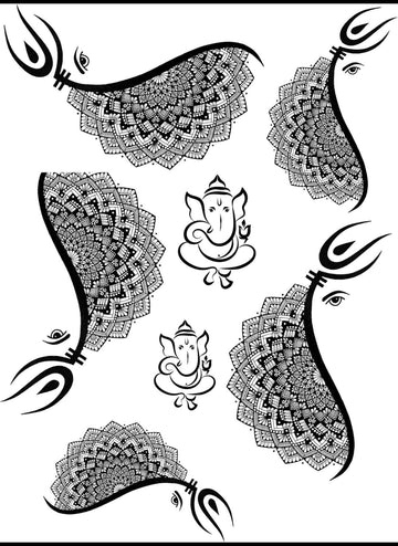 GANESH JI RESIN STICKER