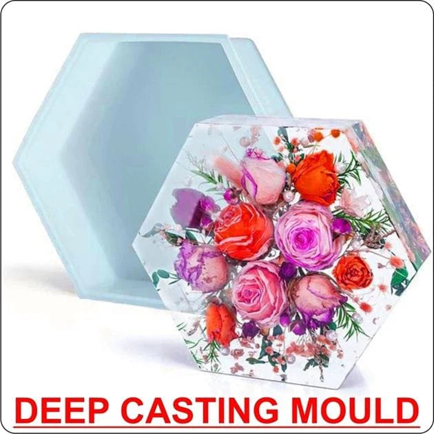 8" X 50mm - HEXAGON DEEP CASTING MOLD - URP210-RM
