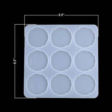 9 Cavity 2" Agate Keychain & Pendant Mould 47162