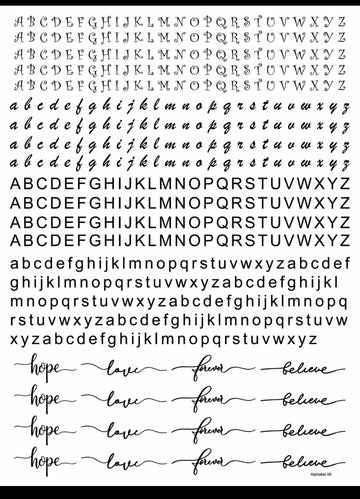 ALPHABET 06 RESIN STICKER