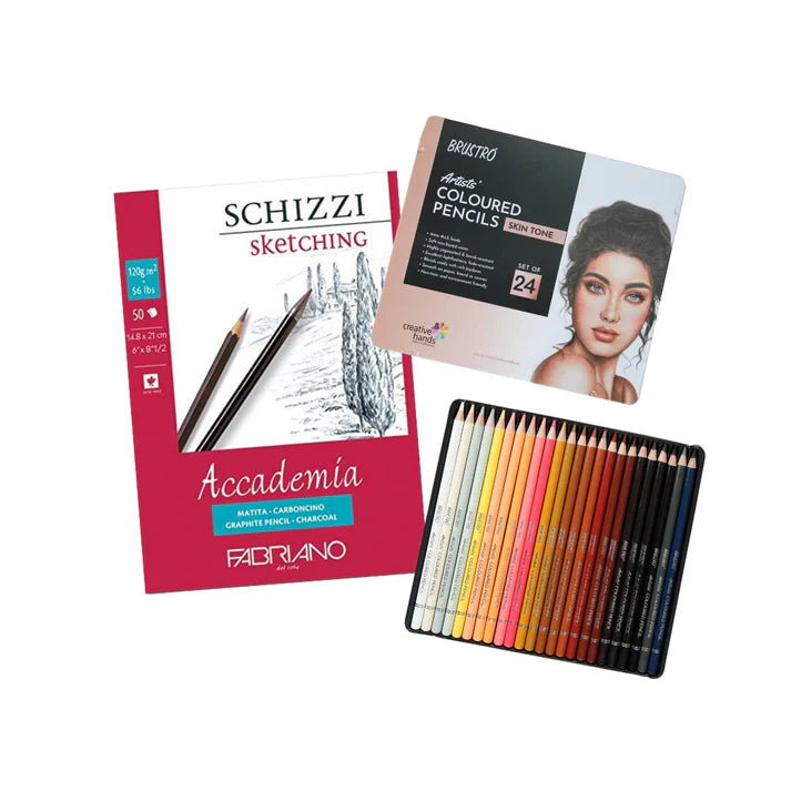 Brustro Artists' Coloured Pencils Skin Tone Set of 24