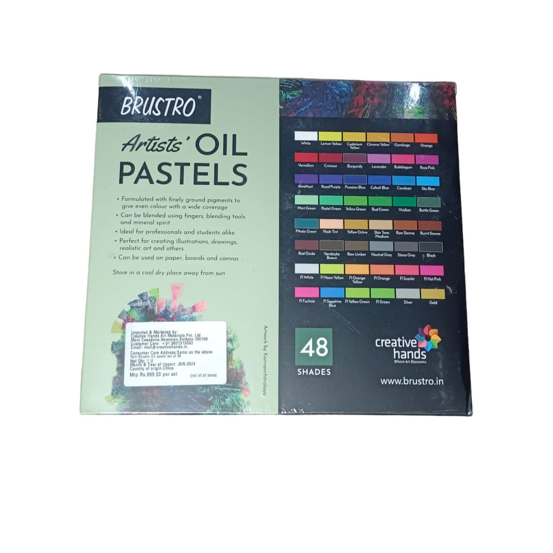 BRUSTRO OIL PASTELS 48 SHADES