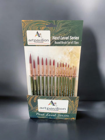 NEXT LEVEL SERIES ROUND BRUSH SET OF 15 PCS