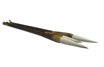 Chinese Calligraphy/Drawing Brush Set of 3 pc (Small , Medium , Large)  (Set of 3, Brown)