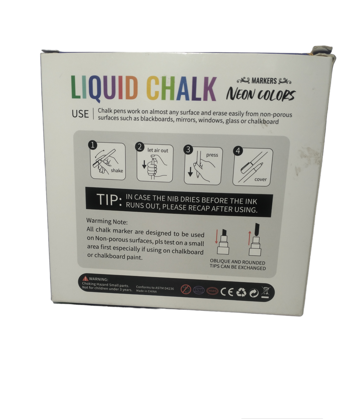 LIQUID CHALK MARKER SET OF 8