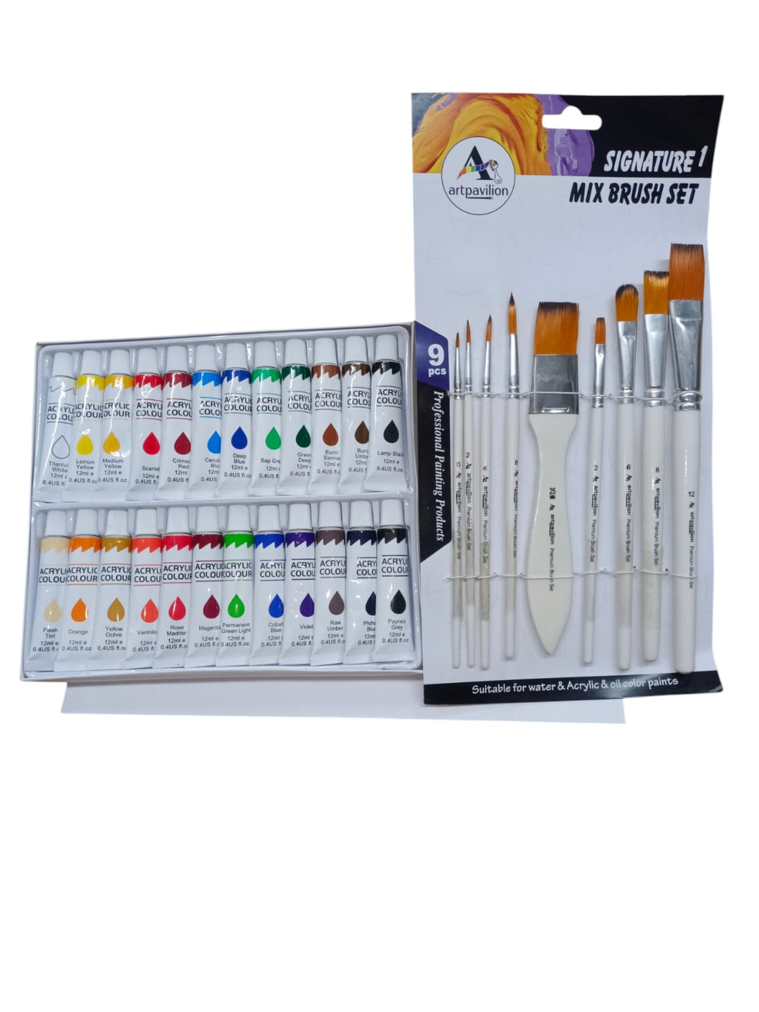 ACRYLIC COLOR AND SIGNATURE BRUSH COMBO
