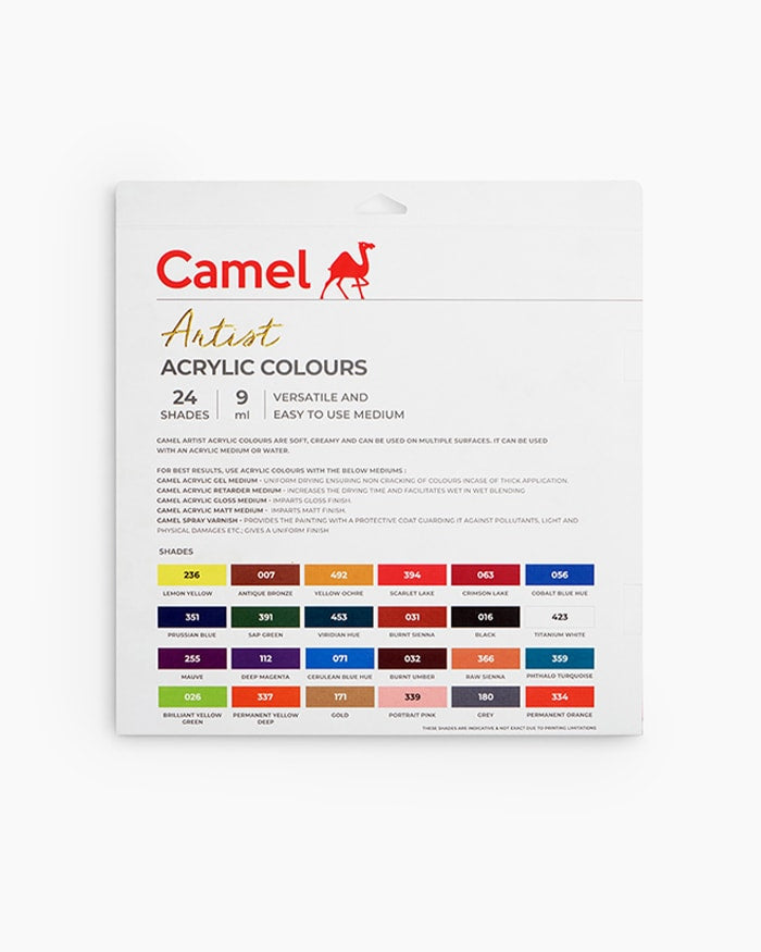 Camel  Artist  Acrylic  Colours