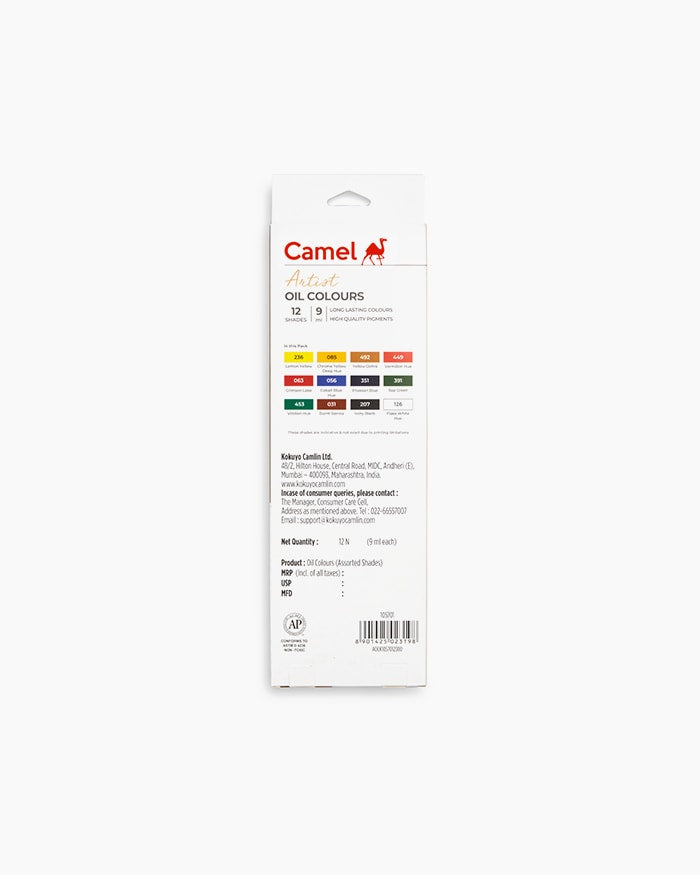 Camel  Artist  Oil  Colours