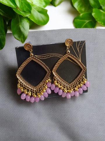 EAR RING JHUMKA GOLD WITH MOTI