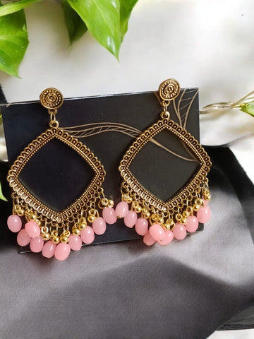 EAR RING JHUMKA GOLD WITH MOTI