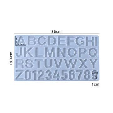 Front Pouring Alphabet Without Hole Mould URP202RM