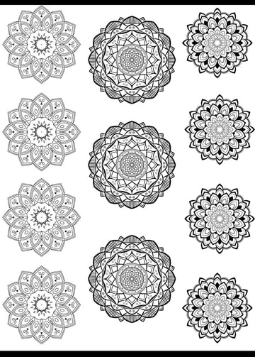 RESIN SHEET MANDALA  01