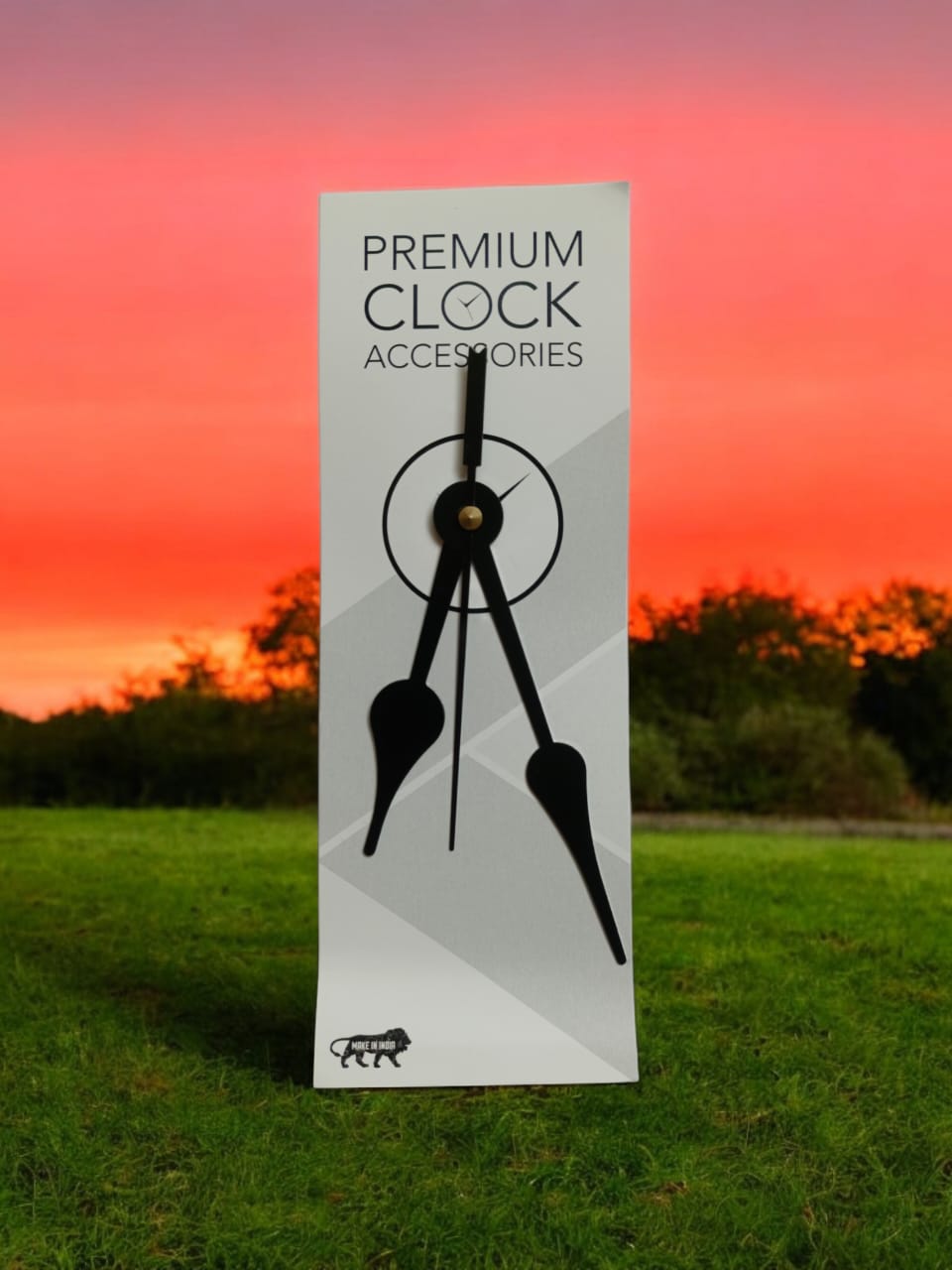 PREMIUM CLOCK NIDDLE BLACK