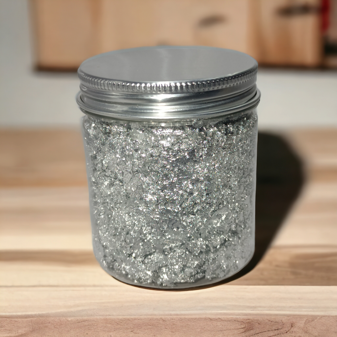 KS 3GRM SILVER FLAKES FOR RESIN AND DECORATION ART