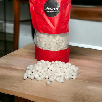 RESIN STONE  WHITE KING PEBBLES   1 KG
