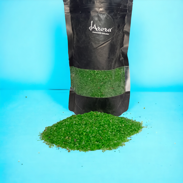 RESIN STONE GREEN TINY DYED  1 KG