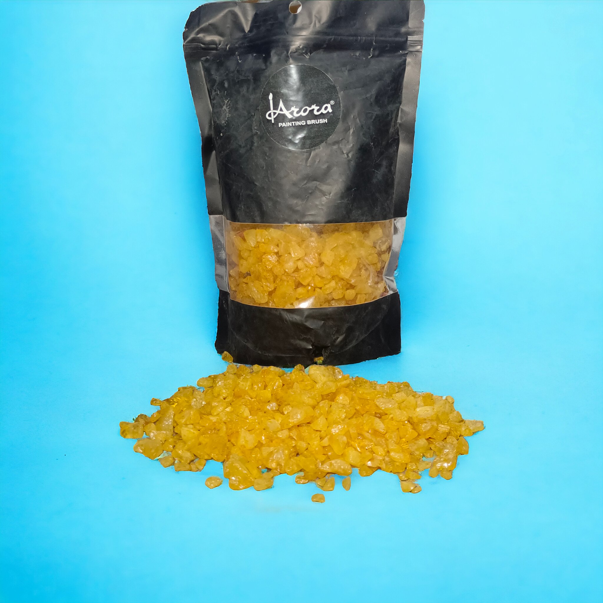 RESIN STONE   YELLOW REGULAR DYED 1 KG