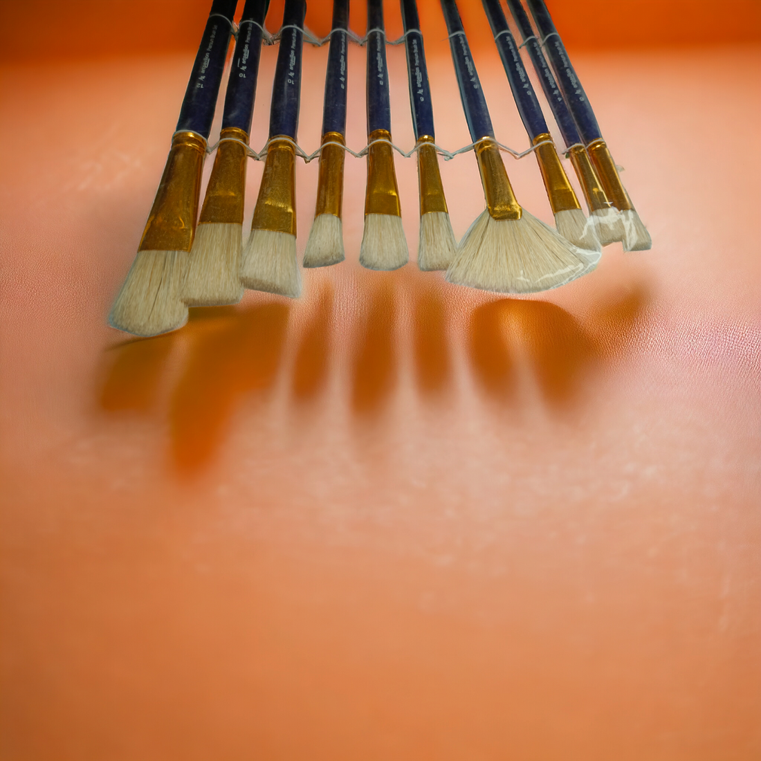 AP T 10 HOG MIX BRUSH SET OF 10 FOR OIL PAINTS