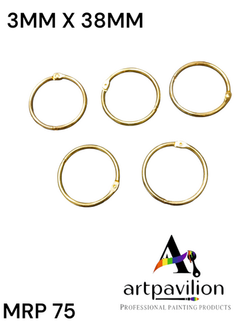 BOOK RING GOLD 3MM X 38MM