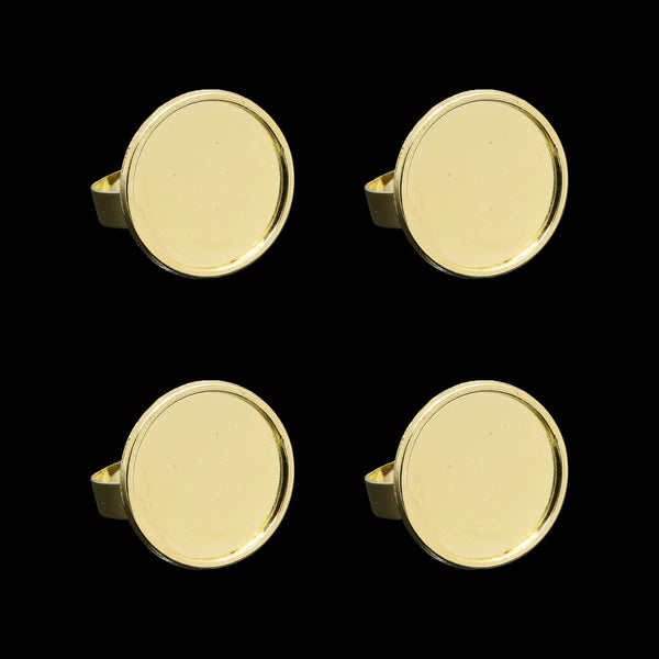 Gold Ring Bezels RB007