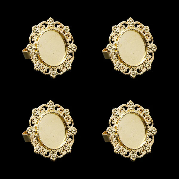 Gold Ring Bezels RB012
