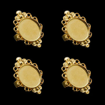 Gold Ring Bezels RB013