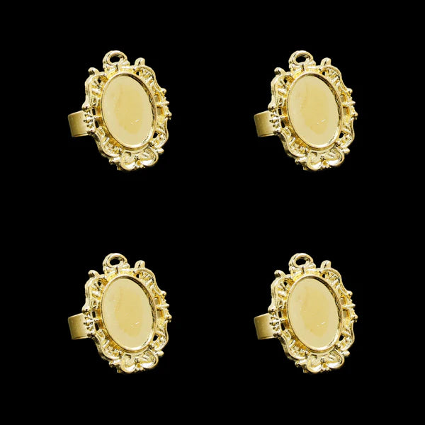 Gold Ring Bezels RB014