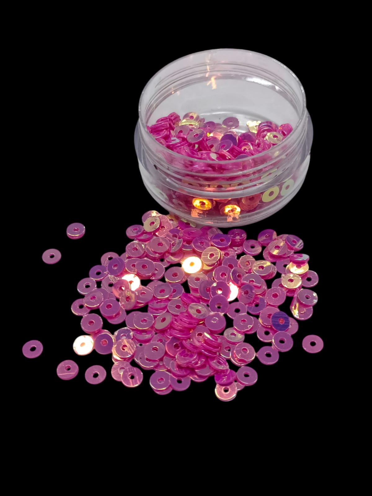 RESIN SEQUENCE ROUND SAVE  HOT PINK