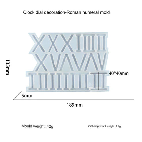 Roman Number For Clock Dial Mould SM0636