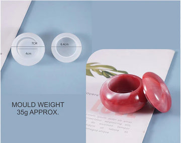 Round Bowl With Cap Storage Box & Tea Light Candle Holder Mould SM0670/86093
