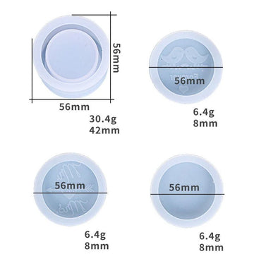 Round Box With 3 Types Of Lid Mould SM0053/84342