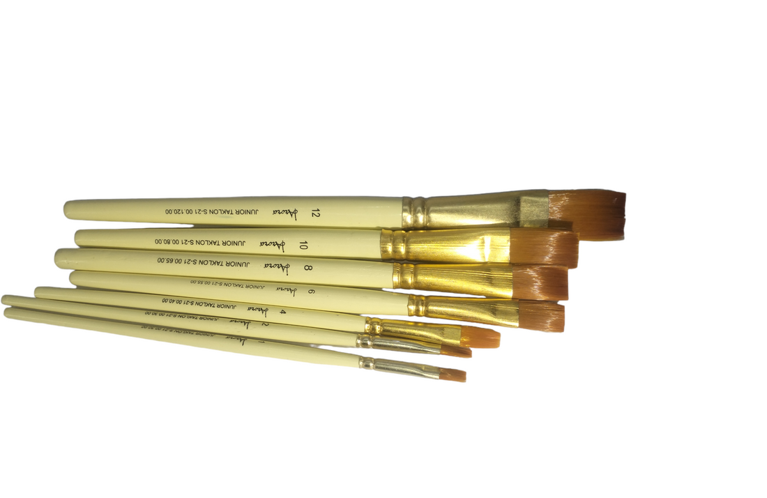 S-21 FLAT SET OF 7 BRUSHES