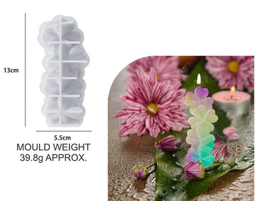 4 LEAF FLOWER CANDLE MOULD SM0588