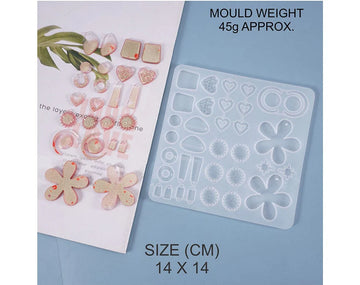34 CAVITY KEYCHAIN & PENDANT MOULD SM0677/86012