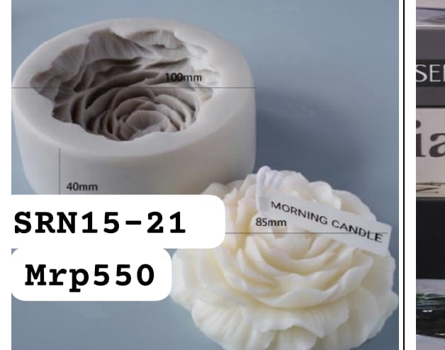ROSE FLOWER CANDLE MOLD SRN 15-21