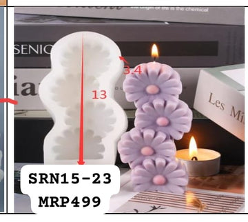 FLOWER CANDLE MOLD SRN 15-23