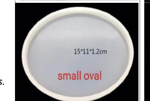 SRN247 6INCH OVAL  COASTER MOLD