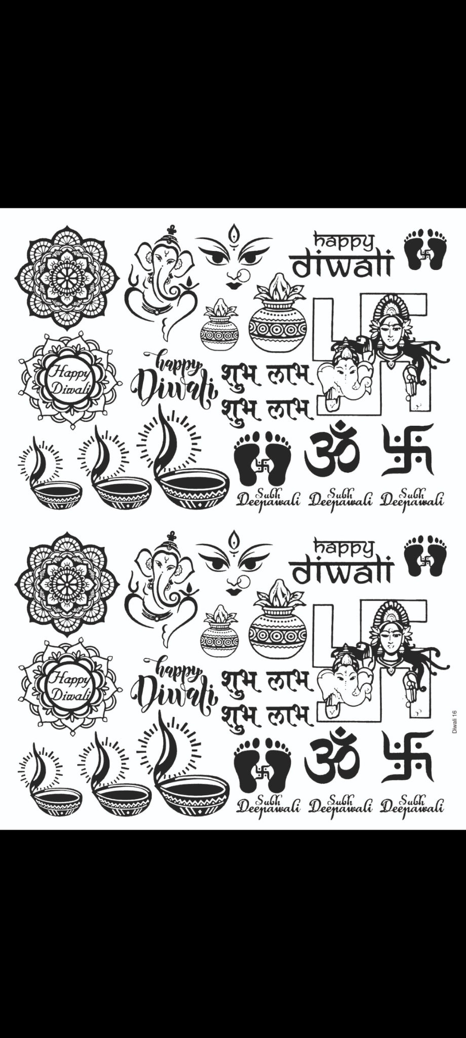 DIWALI 16 RESIN SHEET