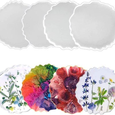 4" Round Agate Coaster Mould - URP098-RM