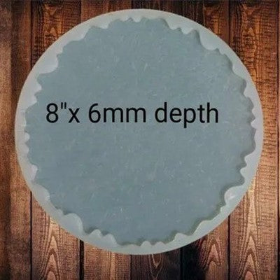 8" Round Agate Tray & Photo Frame Mould - URP101-RM